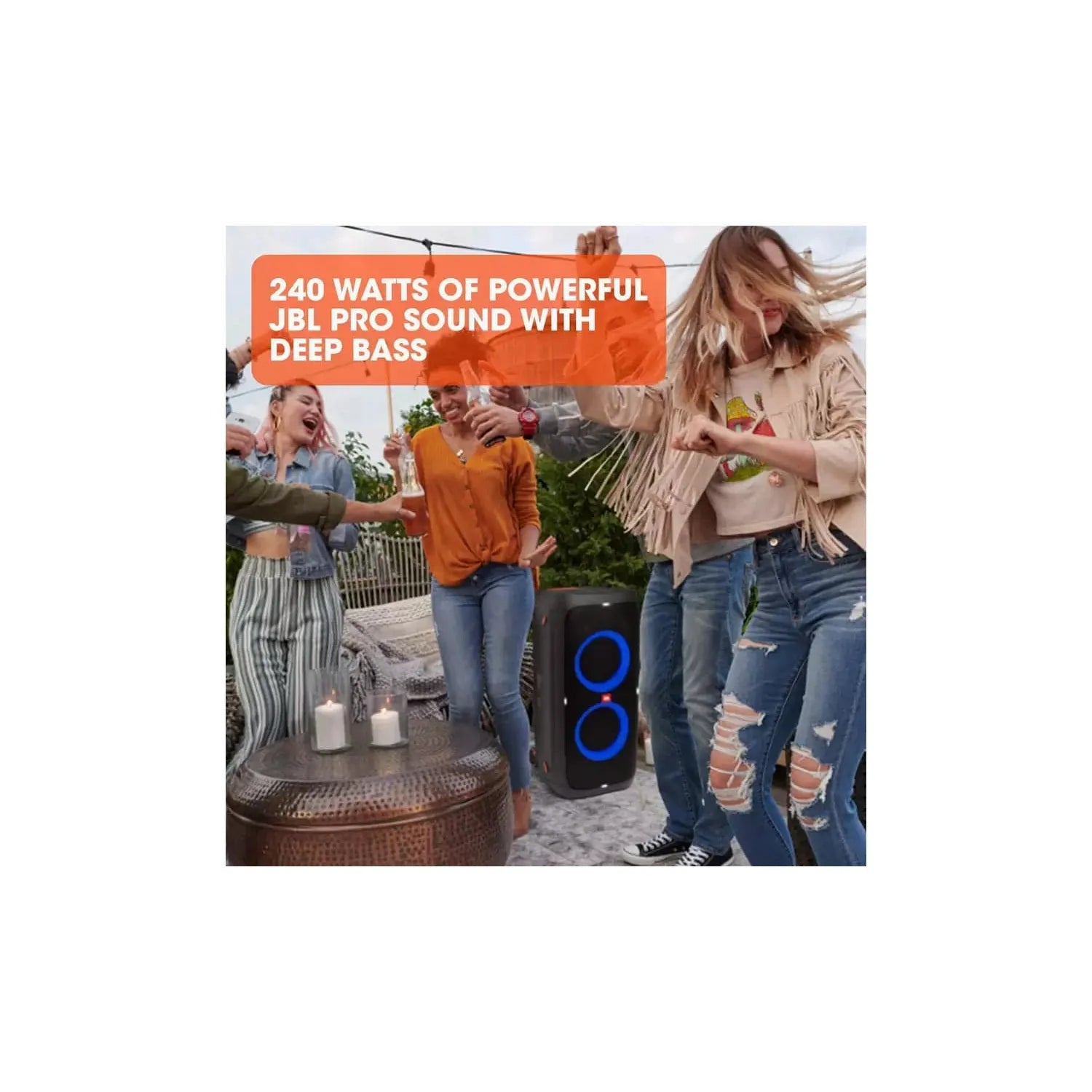 JBL PartyBox 310 Bluetooth Party Speaker - Black - Image 13