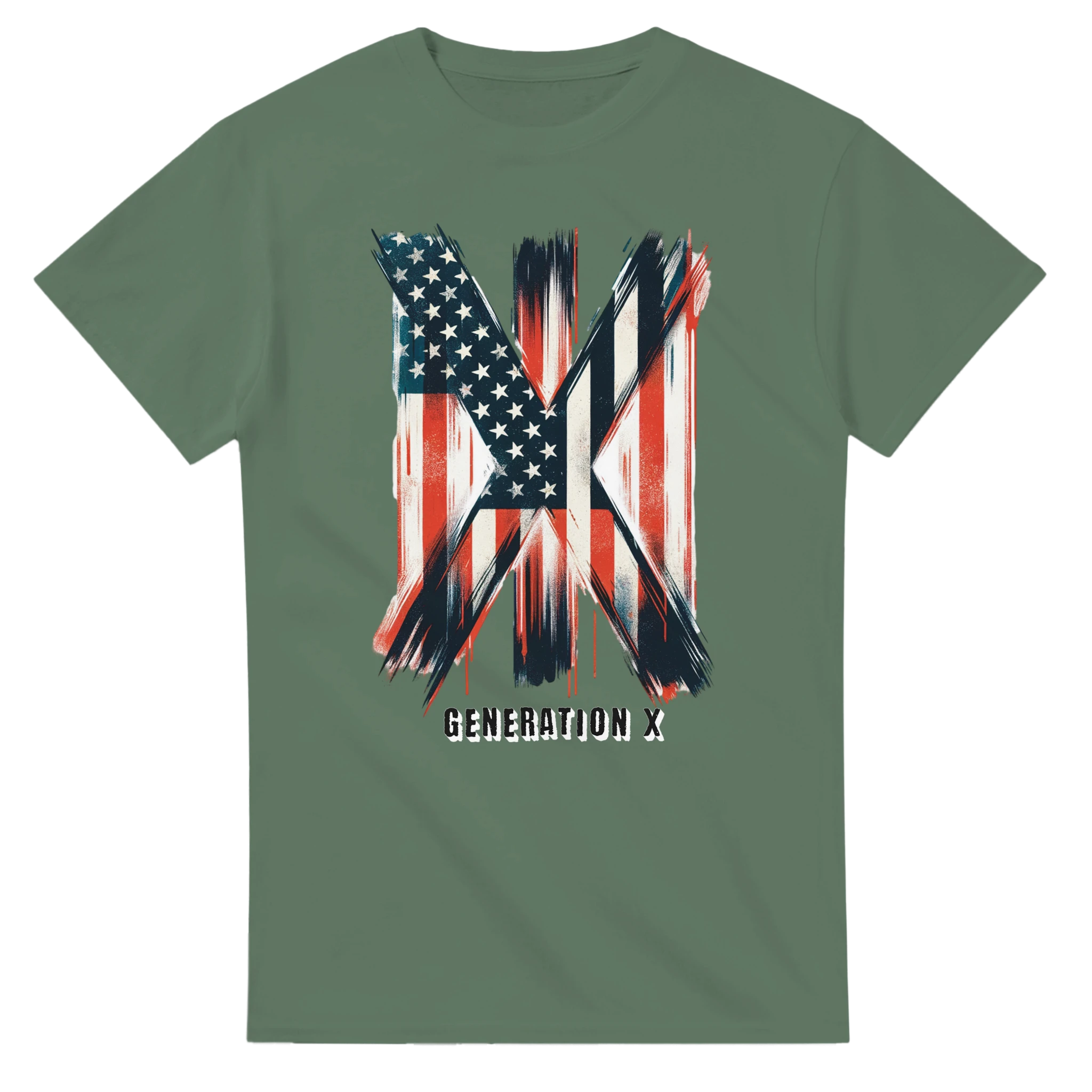 Patriotic Generation X American Flag T-Shirt | Gen X T-Shirt | GXT-004