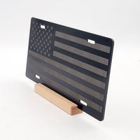 American Flag Engraved Vanity License Plate - ELP001
