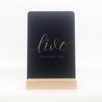 Practice Like You've Never Won Aluminum Composite Shelf Sign - LEA036