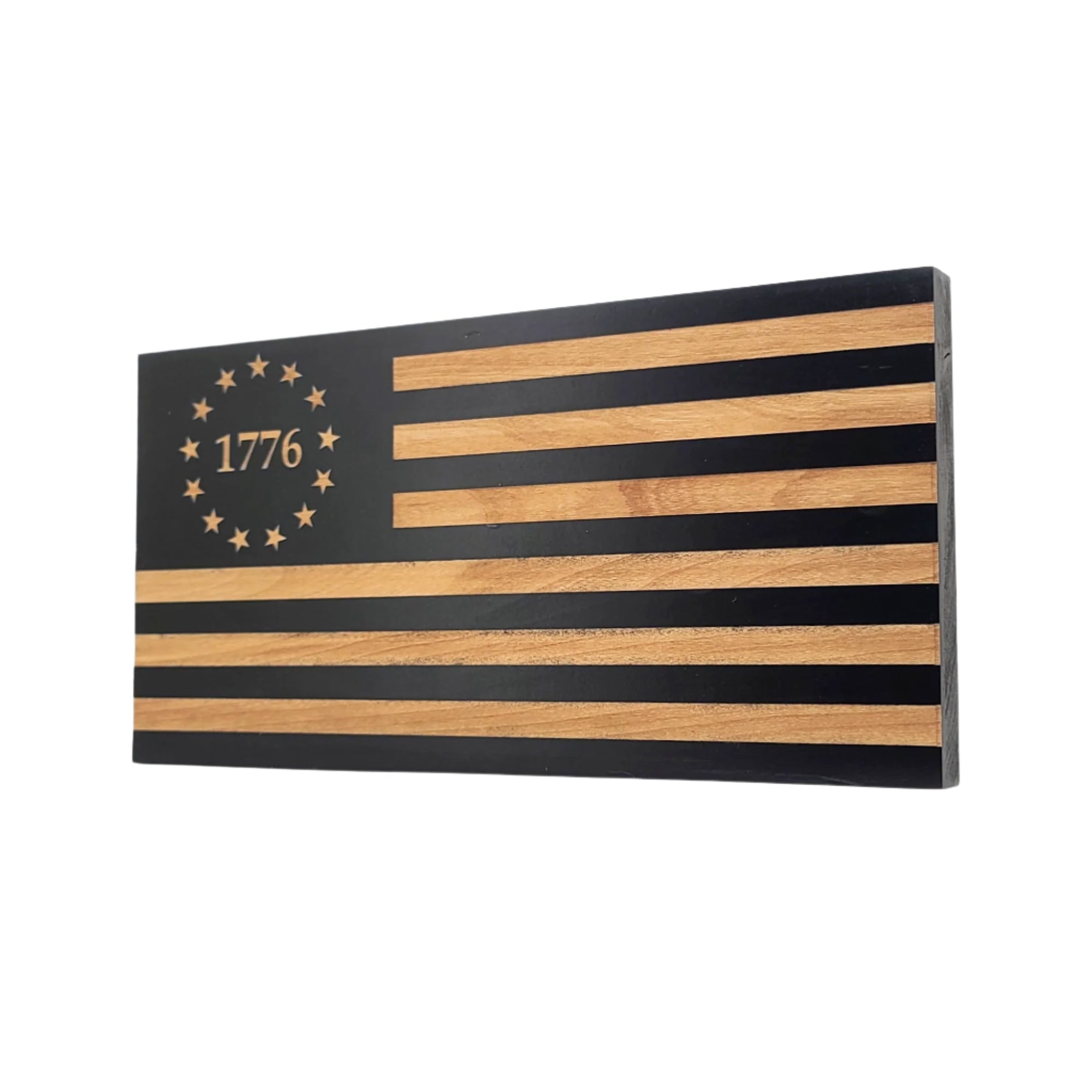 Betsy Ross 1776 Wooden American Flag - LEF021