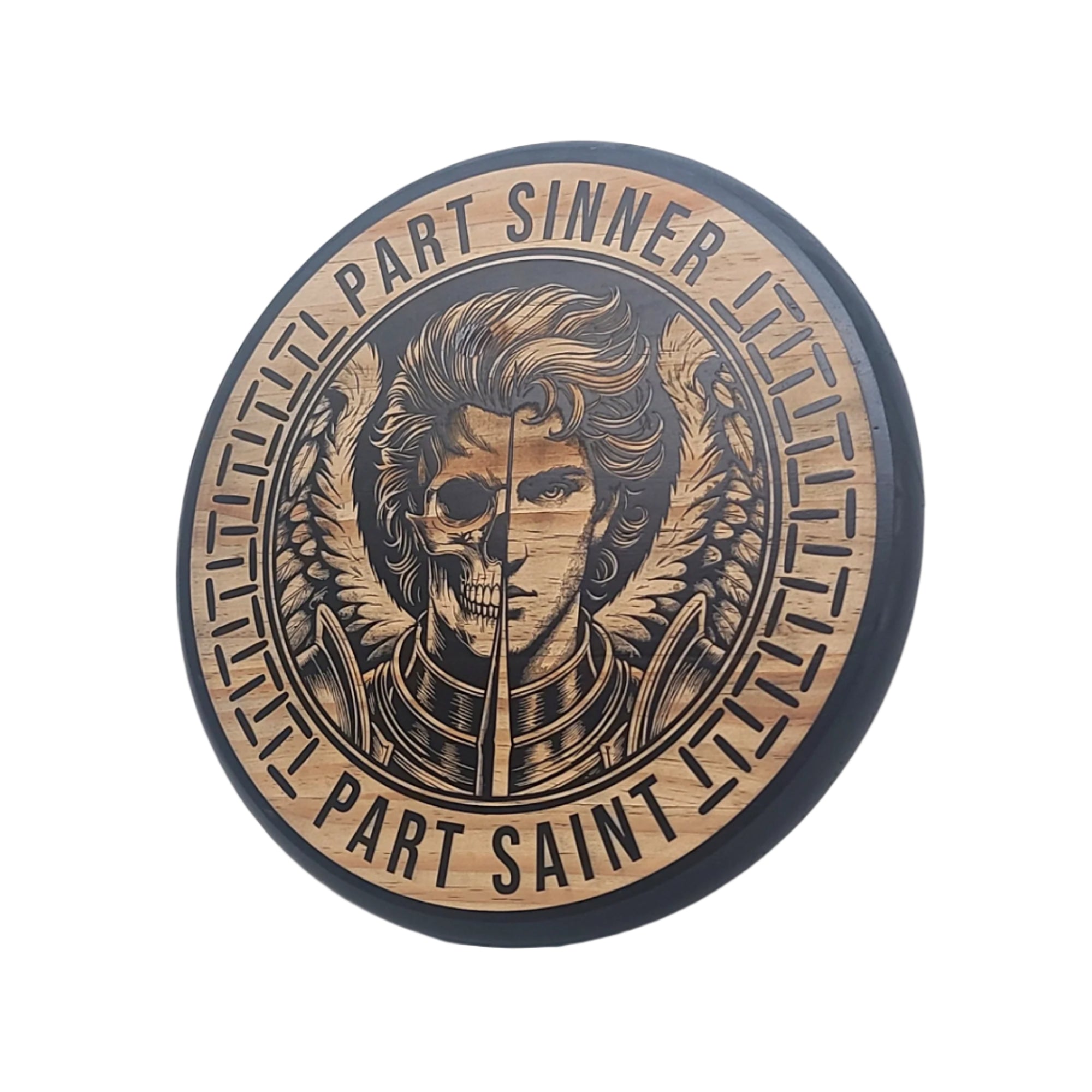 Part Sinner, Part Saint (Male) Engraved Round - LER003