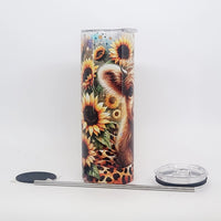 Highland Cow Sunflower 20oz Tumbler - SST021