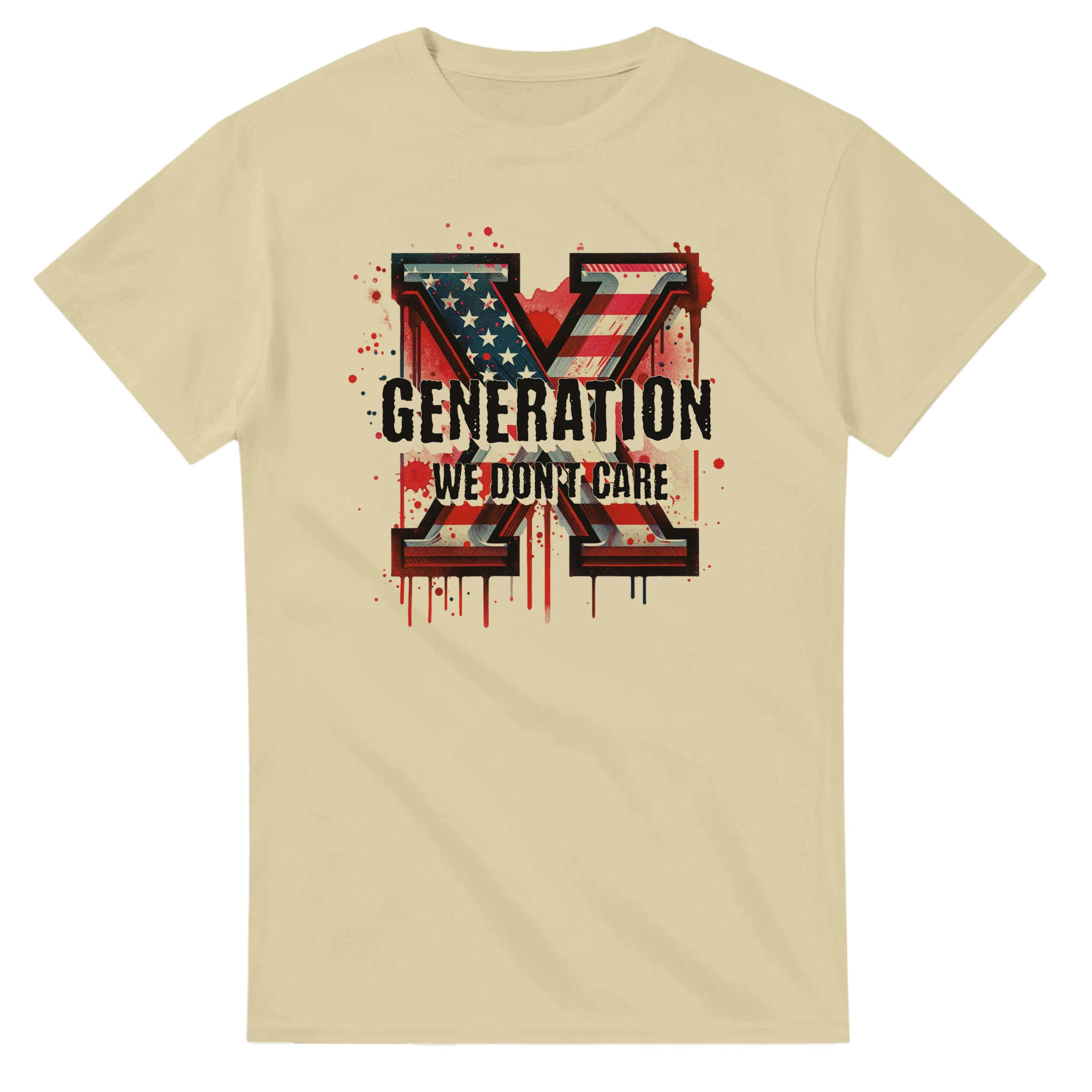 Patriotic Generation X American Flag Funny T-Shirt | Gen X T-Shirt | GXT-006