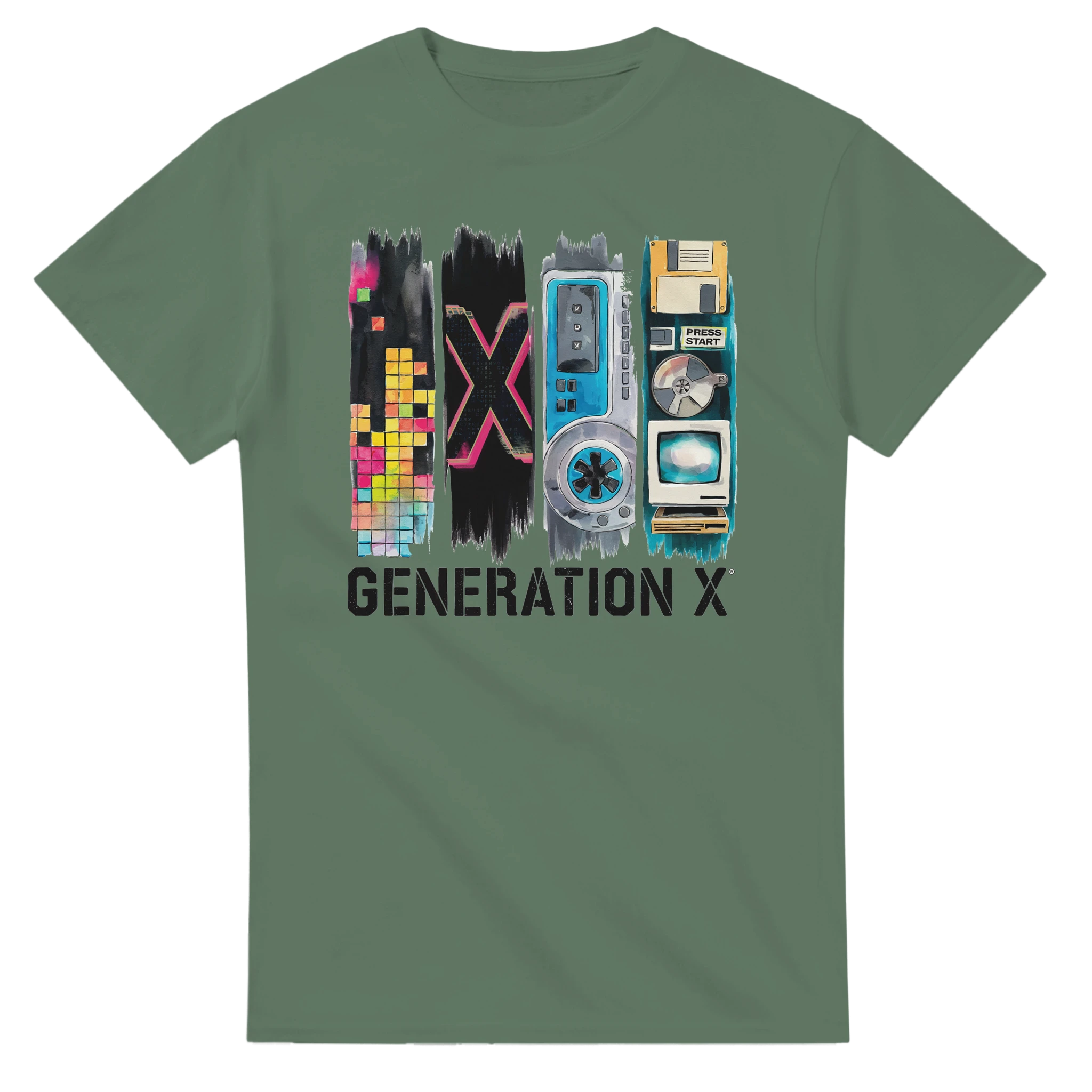 Generation X Retro Gamer Tech T-Shirt | Gen X T-Shirt | GXT-007