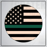 Unite or Die Layered Wooden American Flag - LF004