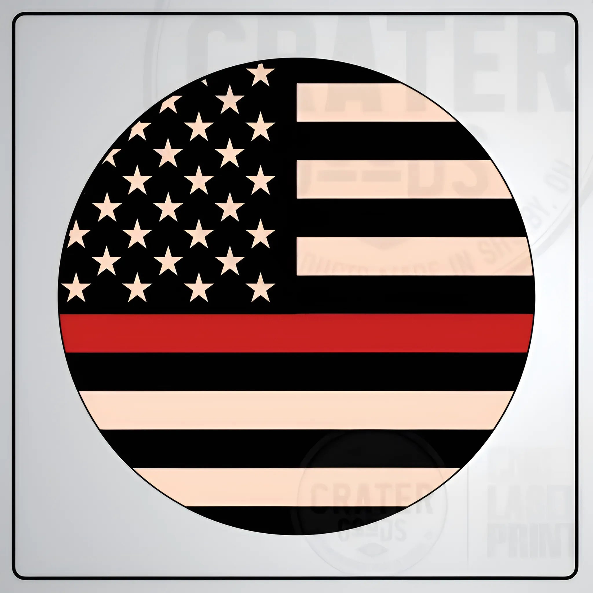 Unite or Die Layered Wooden American Flag - LF004