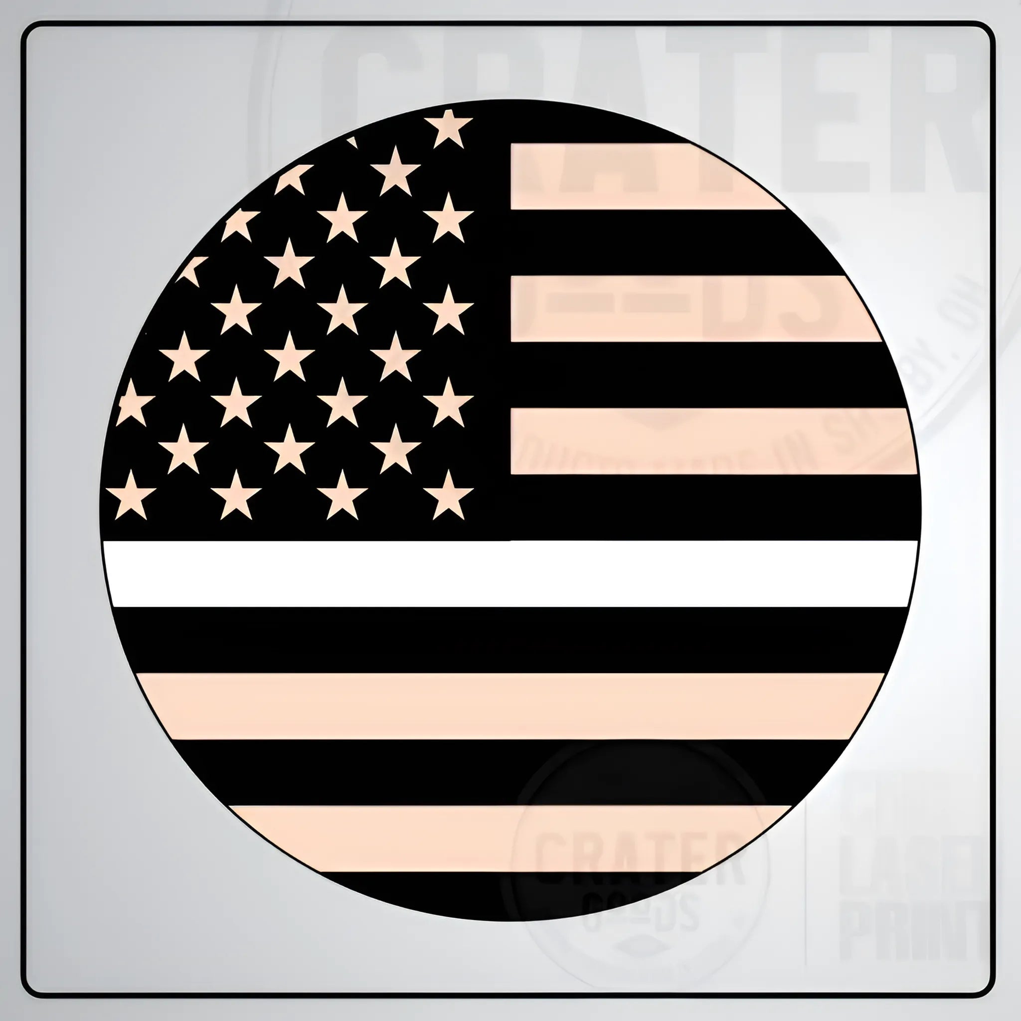 Unite or Die Layered Wooden American Flag - LF004