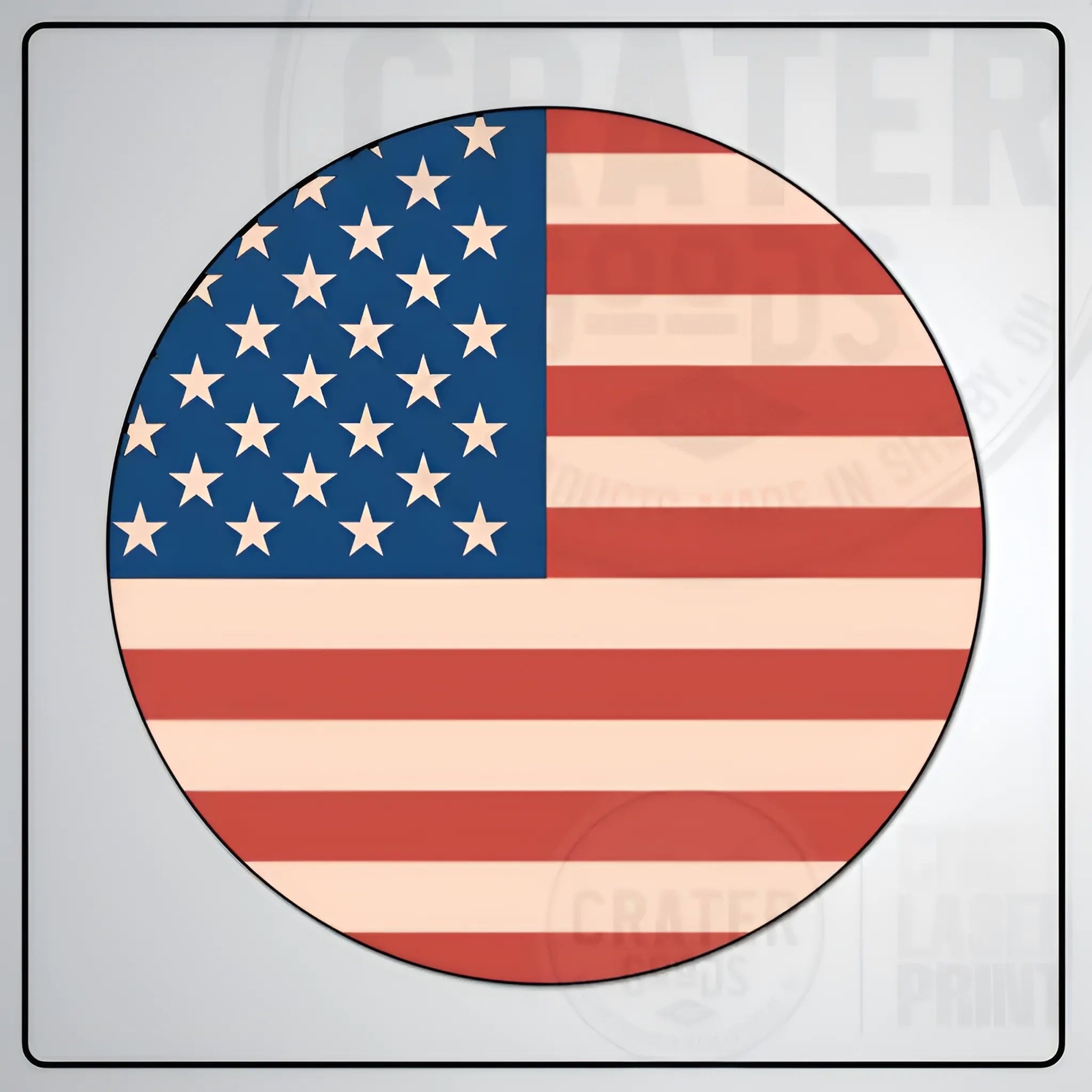 Unite or Die Layered Wooden American Flag - LF004