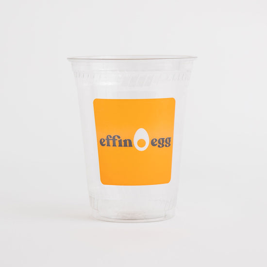 Logo 16oz Plastic Cups - Effin Egg