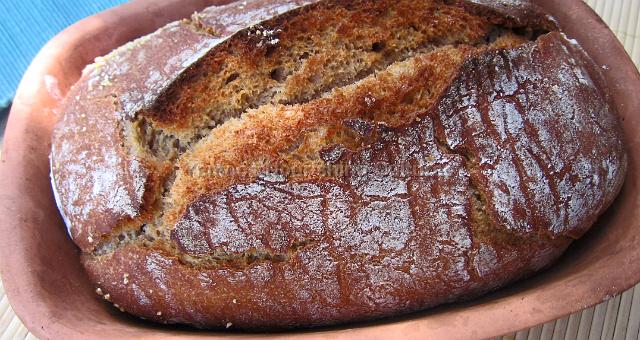 Sourdough bread baked