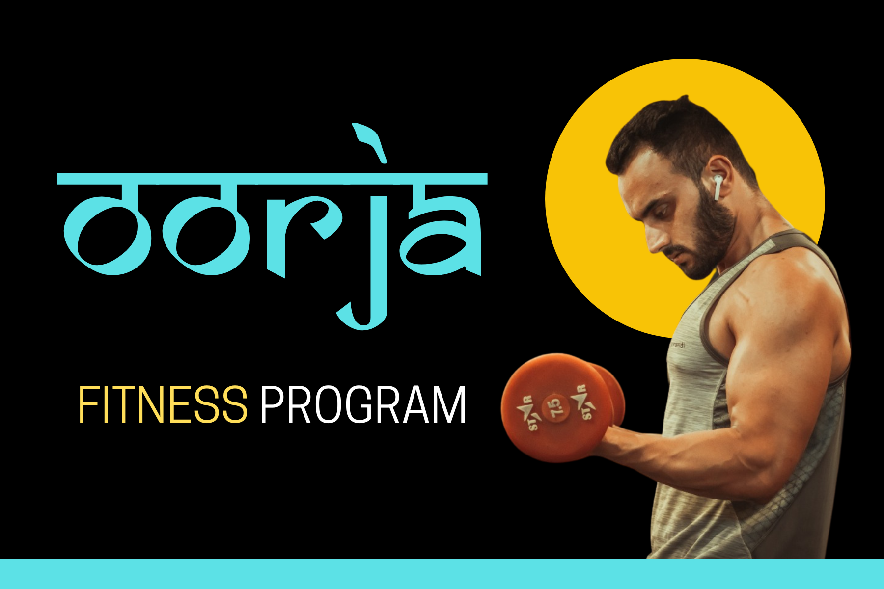A Indian man lifting dumbbells while trying to do bicep curls to promote healthy lifestyle as a part of a personalised fitness program 