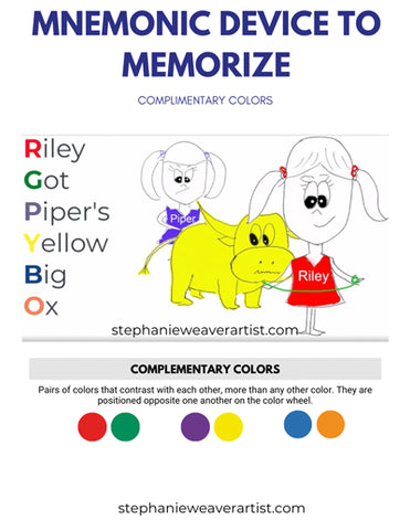 Complementary color mnemonic device