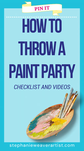How to throw a paint party for your do it yourself paint and sip