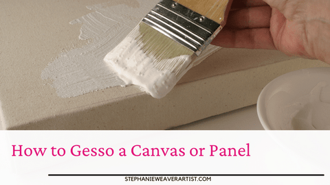 how to gesso a canvas