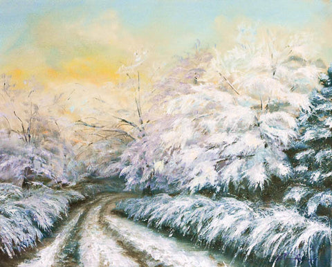 Painting of alabama winter