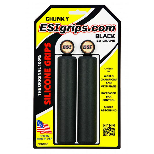 ESI Grips Fatty's Silicone Grips (Black)