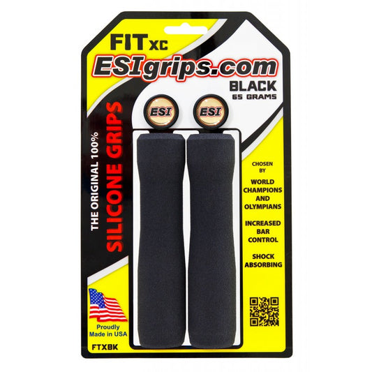 ESI Grips MTB Ribbed Extra Chunky Silicone Grips Black
