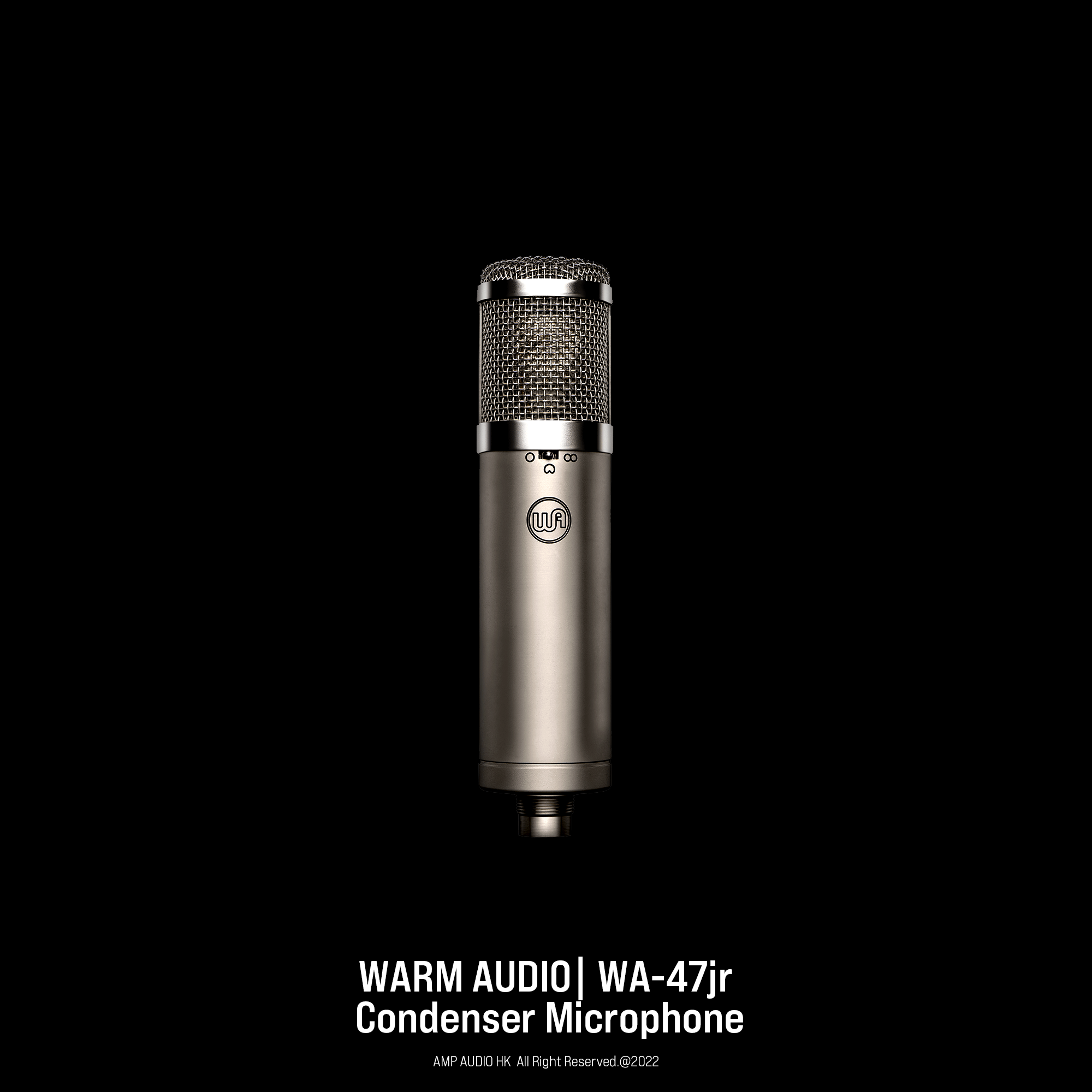 Warm Audio マルチパーパス WA-47jr Black ブラック マイク | www