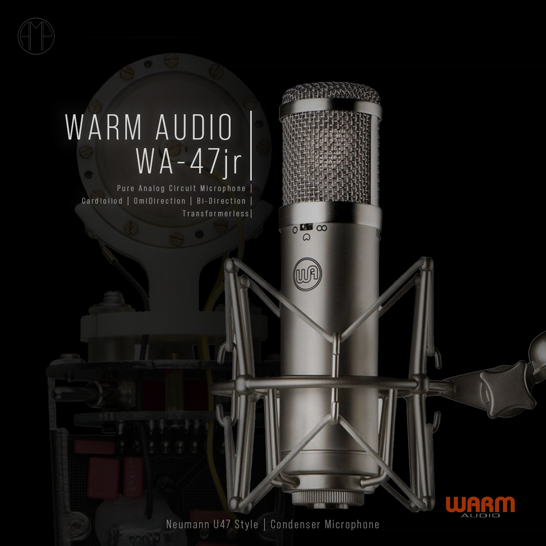 アコギの録音で使っていましたWARM AUDIO WA-47jr コンデンサーマイク