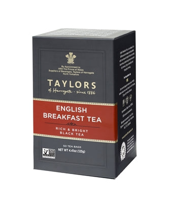 Taylors of Harrogate English Breakfast Tea Bags - 50s Box