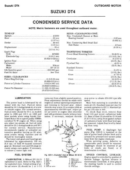 suzuki dt4 service manual