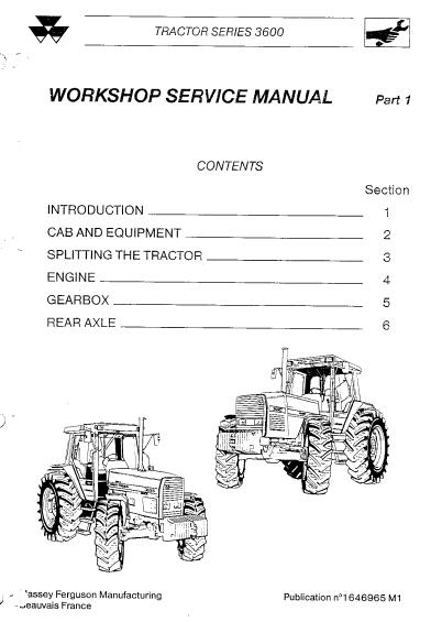 Massey Ferguson Mf 565 Tractor Service Repair Manual Freesampleservicemanual 2206