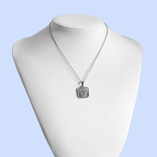 Dainty Silver Heart Lock Pendant Necklace For Women - Boutique