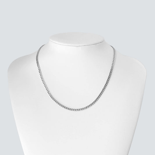 Chunky Silver 6mm Curb Chain Necklace For Men or Women - Boutique Wear RENN