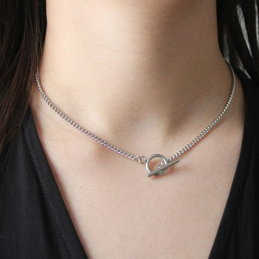 Chunky Silver 6mm Rolo Chain Necklace For Men or Women