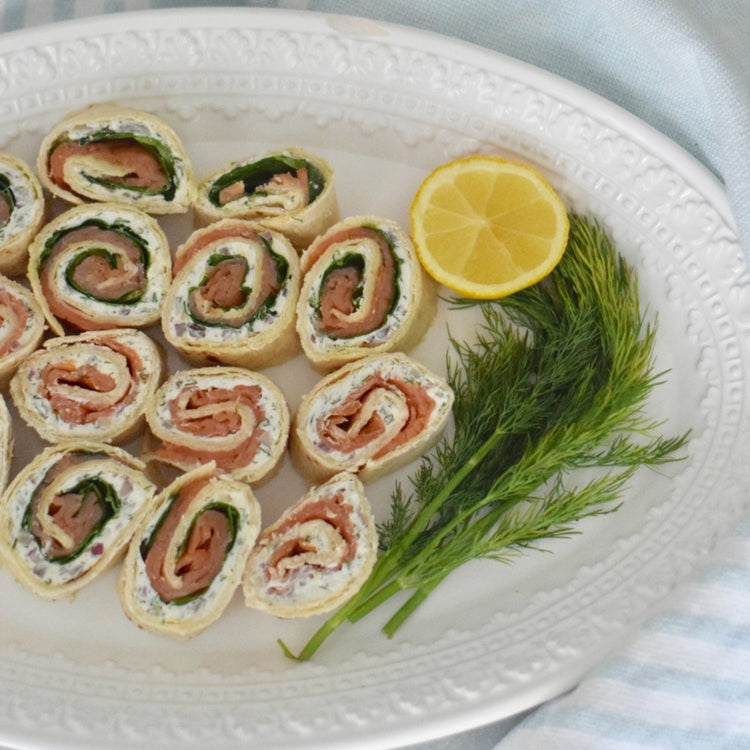 Smoked Salmon Pinwheels – Blue Circle Foods