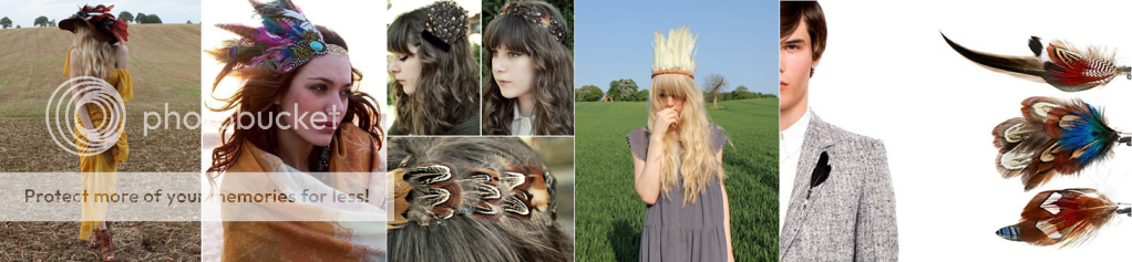 feather accessories, feather hair accessories