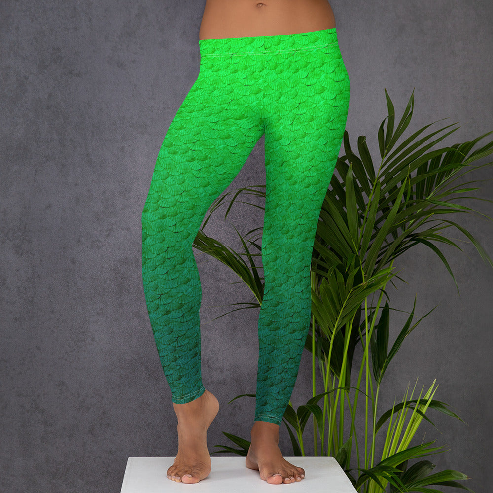 Mermaid scales Print Plus Size Leggings – Haley Mermaid LLC