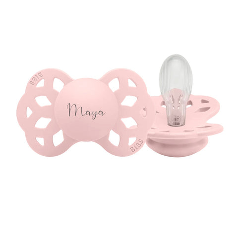 Blossom BIBS Infinity Symmetrical Silicone Pacifiers | Personalised by BIBS sold by JBørn Baby Products Shop