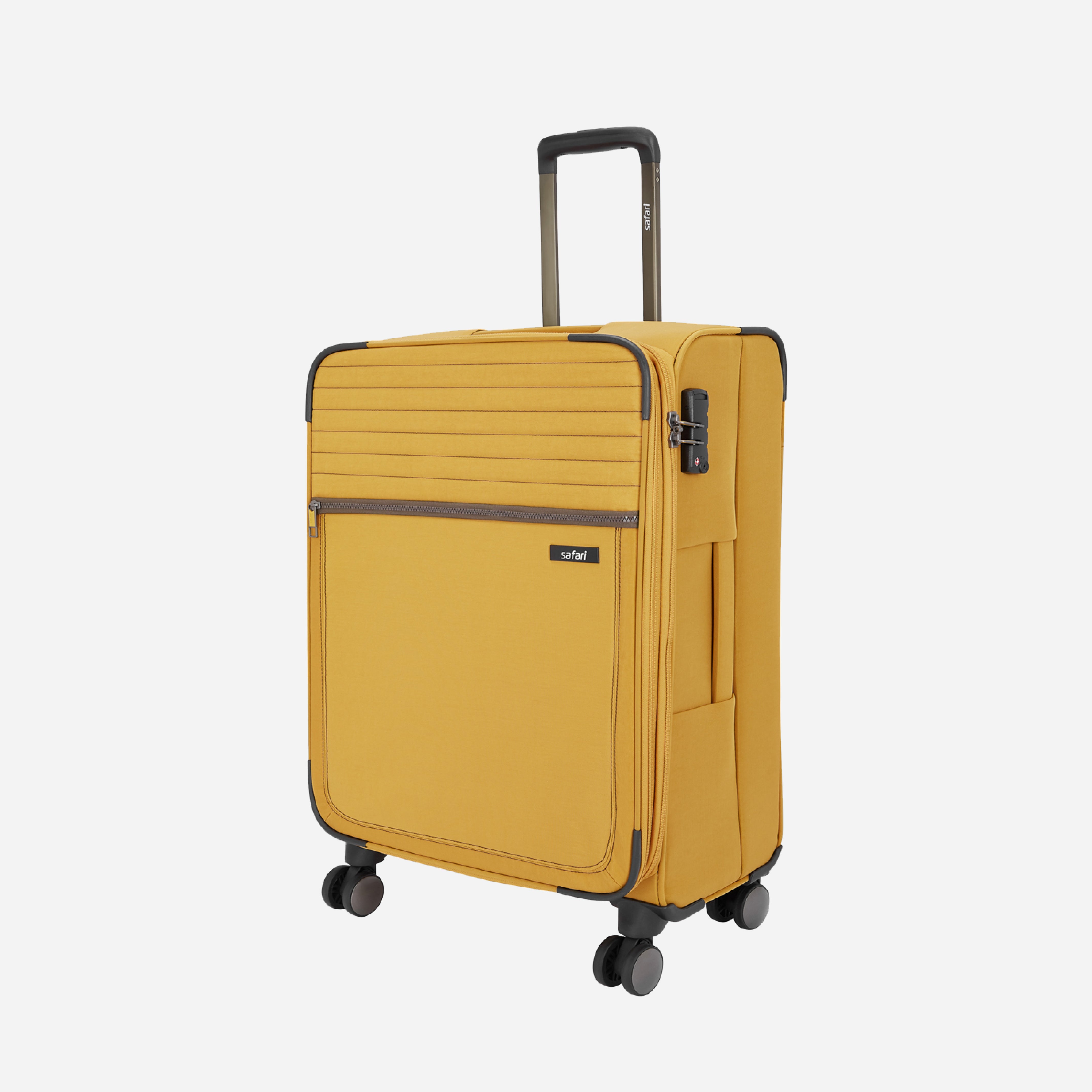 Duvet Soft Luggage TSA lock and Dual Wheels - Yellow