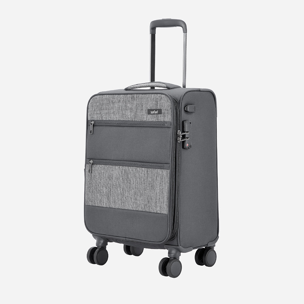 Harmony Soft Luggage with TSA lock and Dual Wheels - Grey