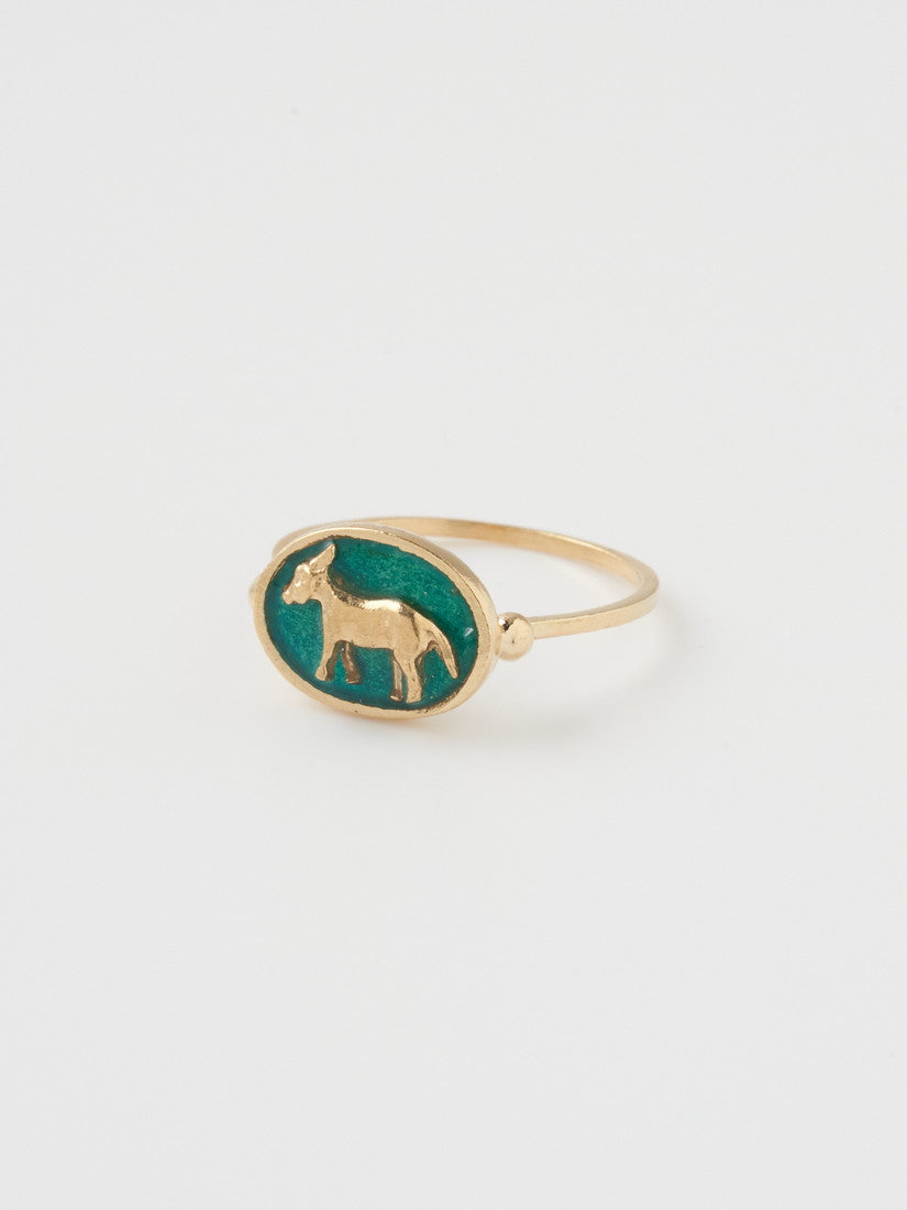 《Manom Jewellery》Tiny Donkey Cameo リング