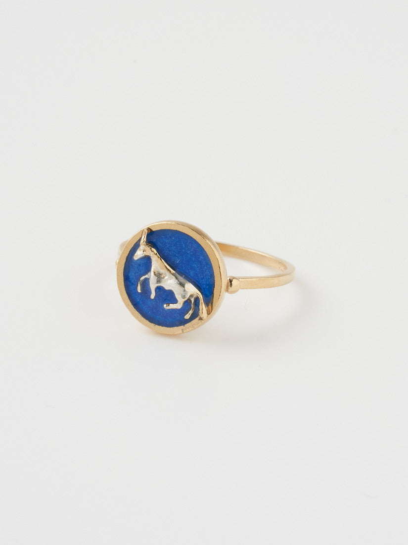 《Manom Jewellery》Unicorn Cameo リング