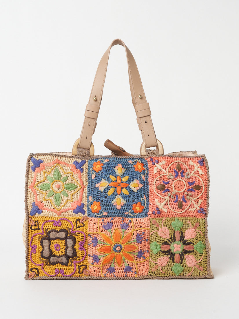 JAMIN PUECH】 JAMIN PUECH PRINTEMPS-ETE 2023 RAFFIA BAG COLLECTION