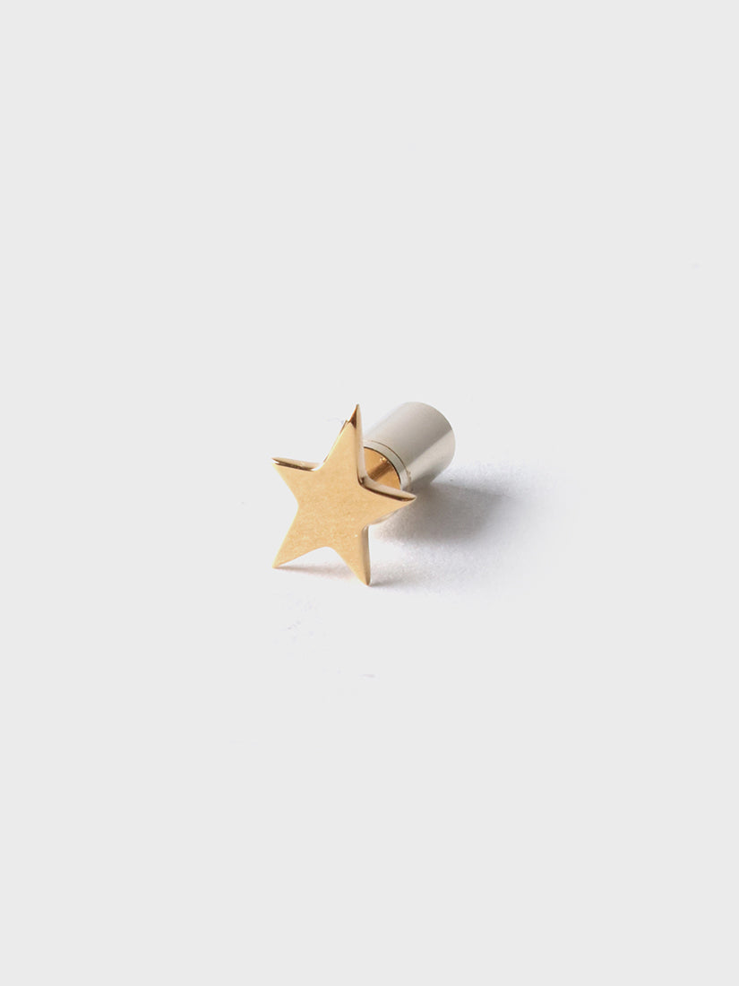 Tiny star ピアス 筒型 ゴールド(片耳用)