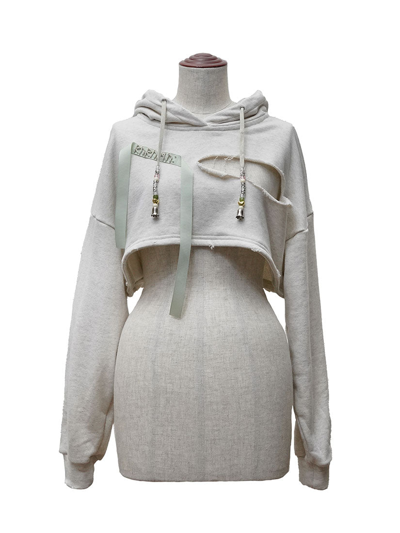 きれい rurumu: 22AW bind rune layered hoodie - 通販 - www