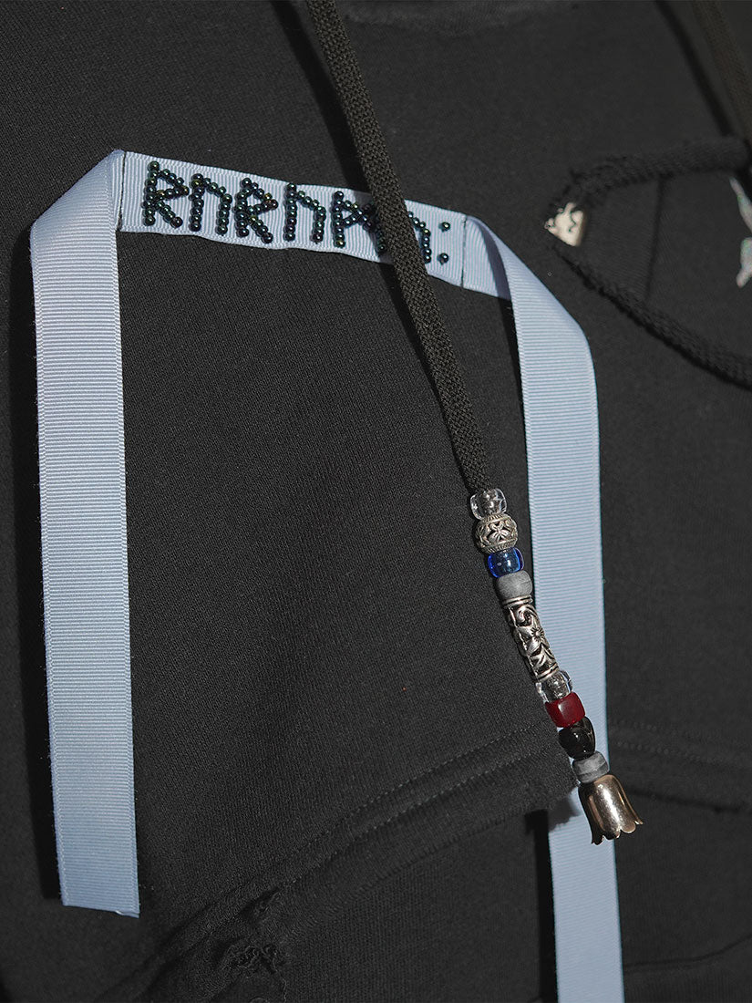 《rurumu:》bind rune layered hoodie