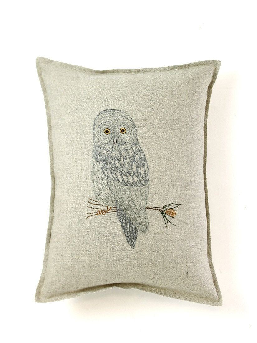 クッションカバー 30x40 Great Grey Owl