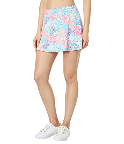 Lilly Pulitzer UPF 50+ Luxletic Meryl Nylon Aila Skort for Women - Attached Undershort and Flat Waistband, Chic and Trendy Skort Multi Splashdance XS 4