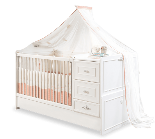 Lettino Trasformabile per neonati con letto genitore Baby Cotton bianc – Donne's  Home