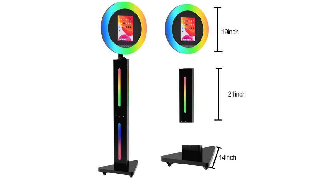 GO360BOOTH a4 iPad photo booth shell SIZE