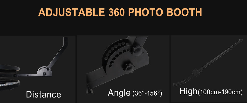 y4 adjustable 360photobooth