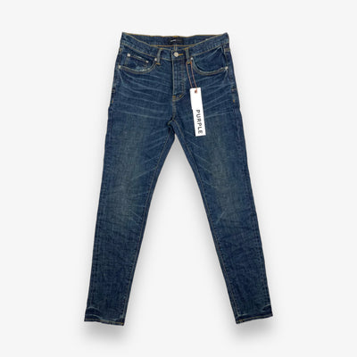 Purple Brand P001 resin knee slit skinny jeans | Browns