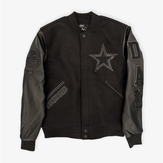Pro Standard Dallas Cowboys Varsity Jacket Black Black – Sneaker Junkies