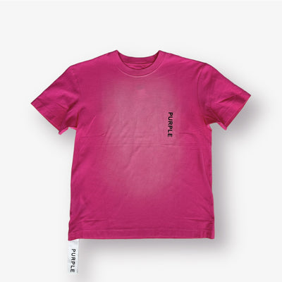 Purple Brand Textured Web Pink S/S Tee